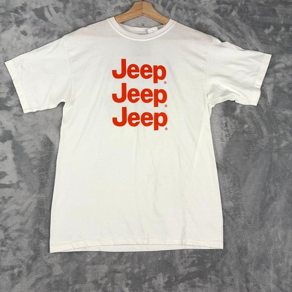 PACSUN Jeep Adventure T-shirt Youth XL White Big Logo NEW